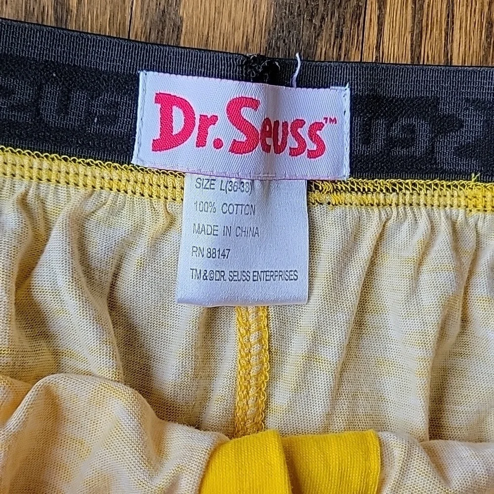 Colorful Cartoon Print  Cotton Men's Boxers Set 3 Spongebob Super Mario Dr.Suess